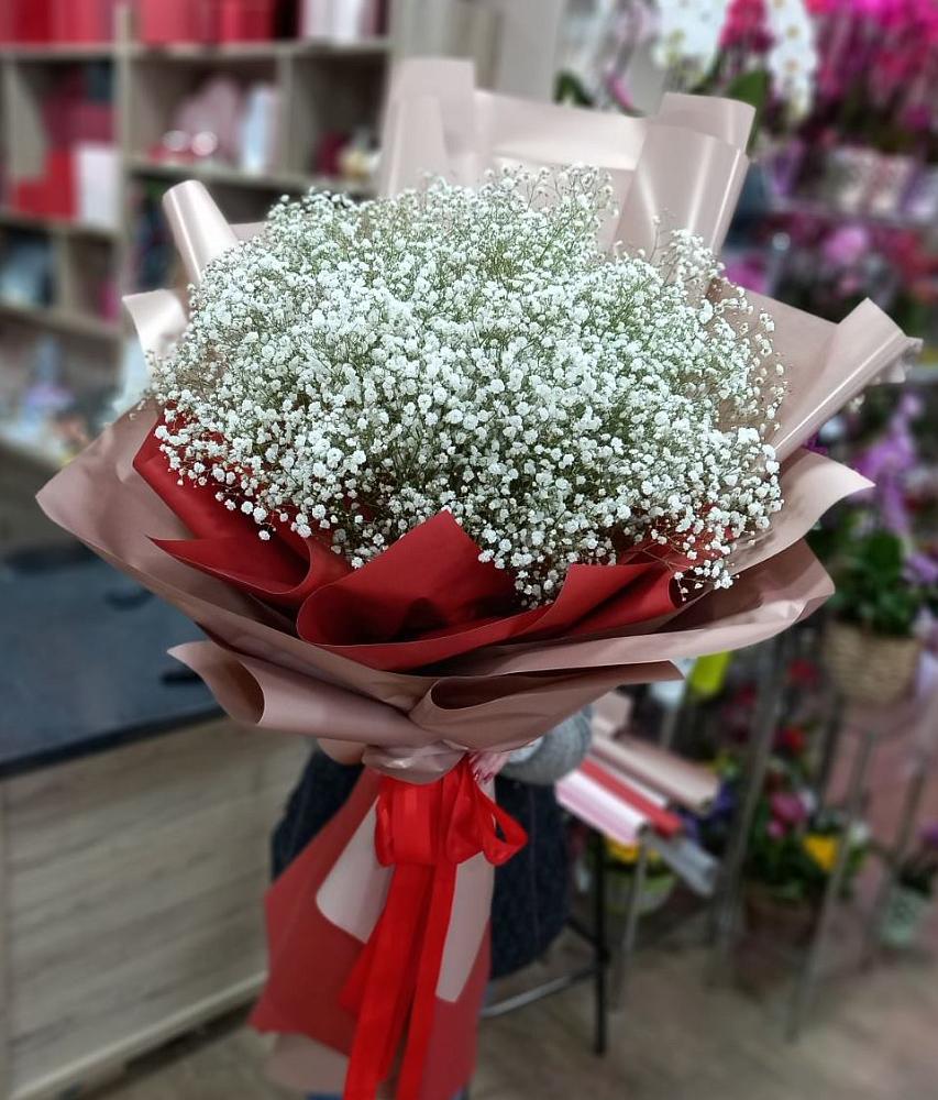 Букет Белые хлопья в Каа-Хеме Букет цветов из: Гипсофила в Каа-Хеме