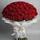 Букет 101 Красная роза Блэк Мэджик в Каа-Хеме