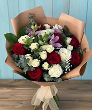 Букет цветов из:  Розы и Альстромерии в Каа-Хеме