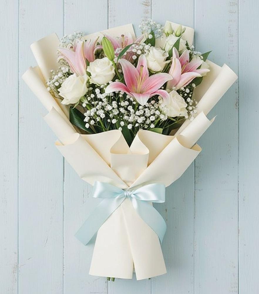 Букет цветов из: Лилии в Каа-Хеме