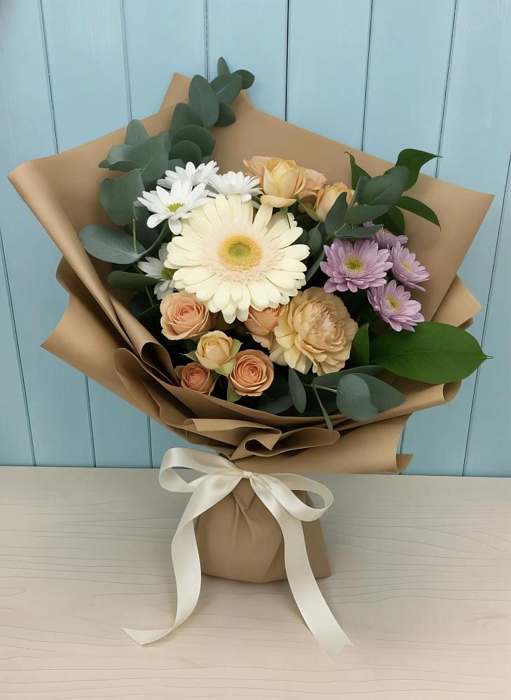 Букет цветов из: Герберы и Хризантемы в Каа-Хеме