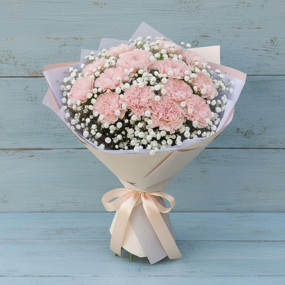 Букет цветов из: Гвоздики в Каа-Хеме