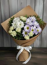 Букет цветов из:  Хризантемы и Розы в Каа-Хеме