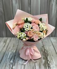 Букет цветов из:  Гвоздики, Розы и Хризантемы в Каа-Хеме