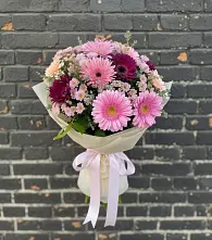 Букет цветов из:  Герберы и Хризантемы в Каа-Хеме