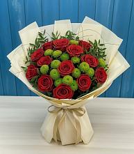 Букет цветов из:  Розы и Хризантемы в Каа-Хеме