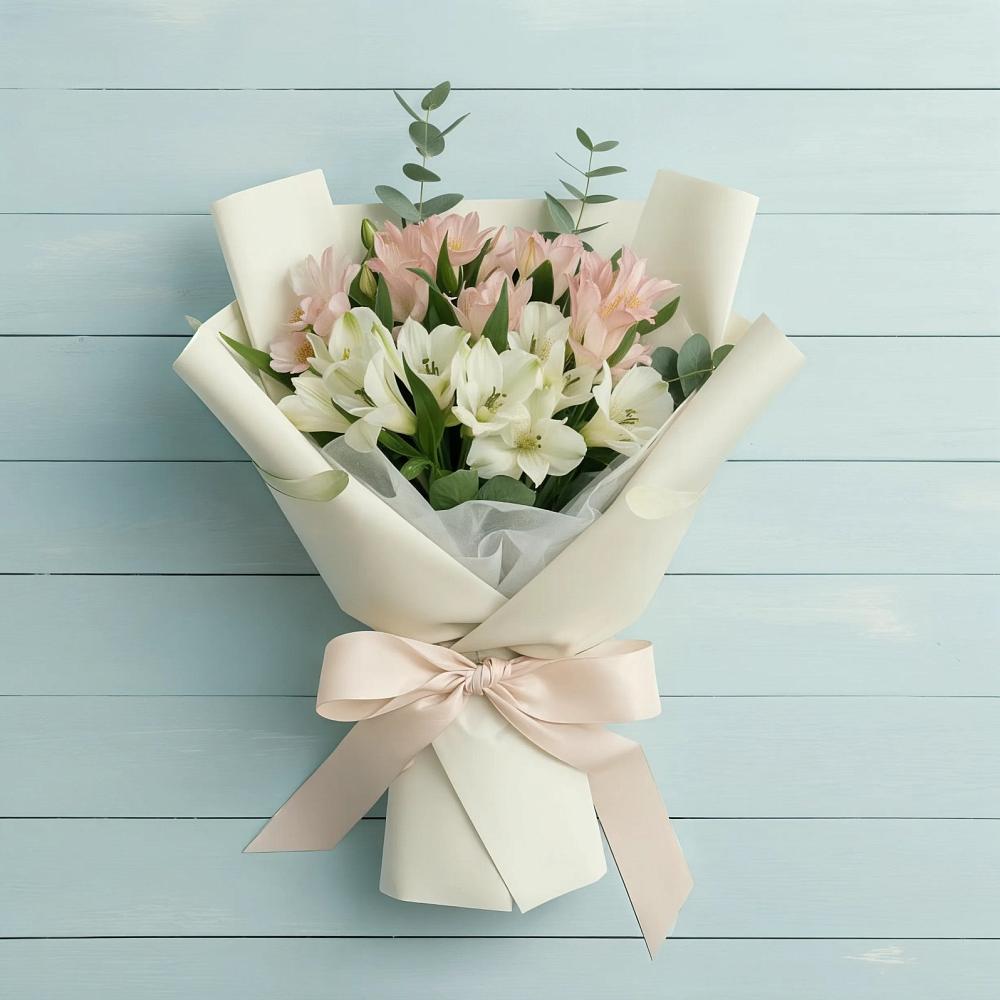 Букет цветов из: Альстромерии в Каа-Хеме