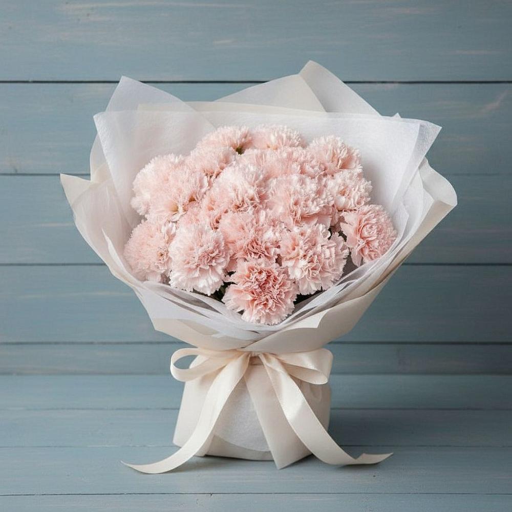 Букет цветов из: Гвоздики в Каа-Хеме