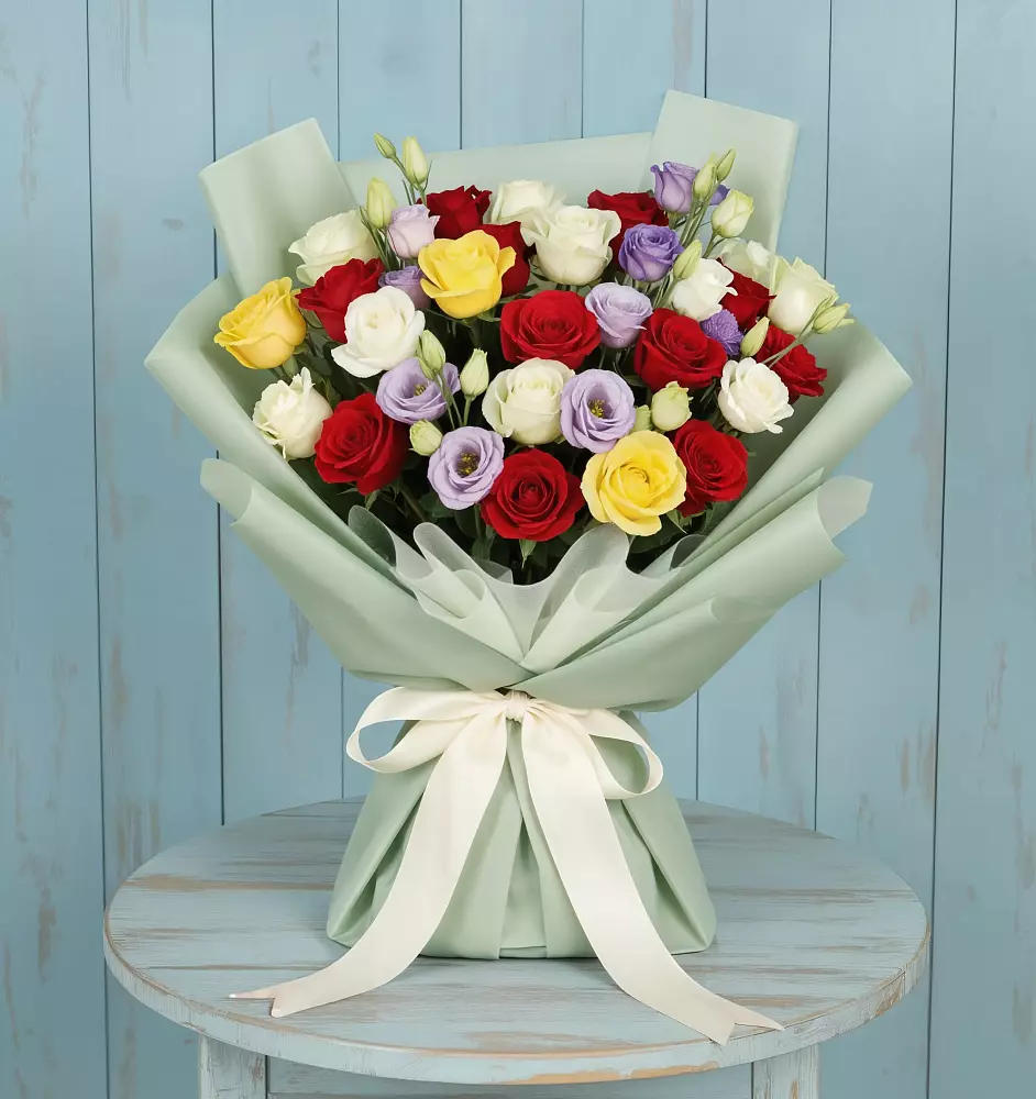 Букет цветов из: Розы в Каа-Хеме