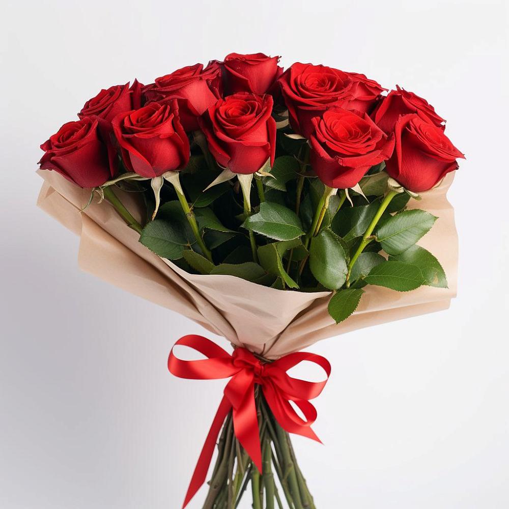 Букет 11 Красных роз Эдлесс Лав в Каа-Хеме